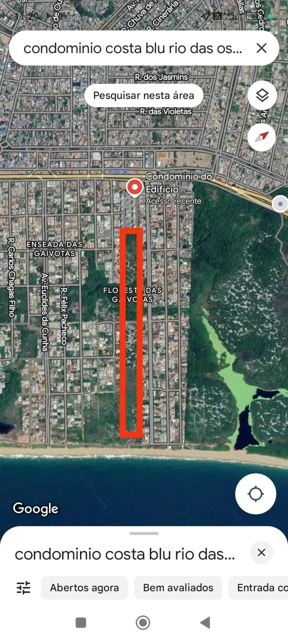 excelente área em Rio das Ostras .