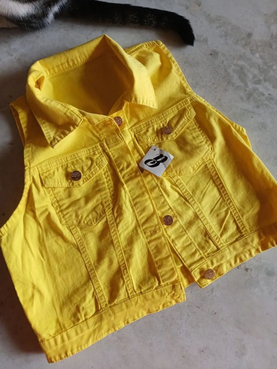Colete consciência jeans