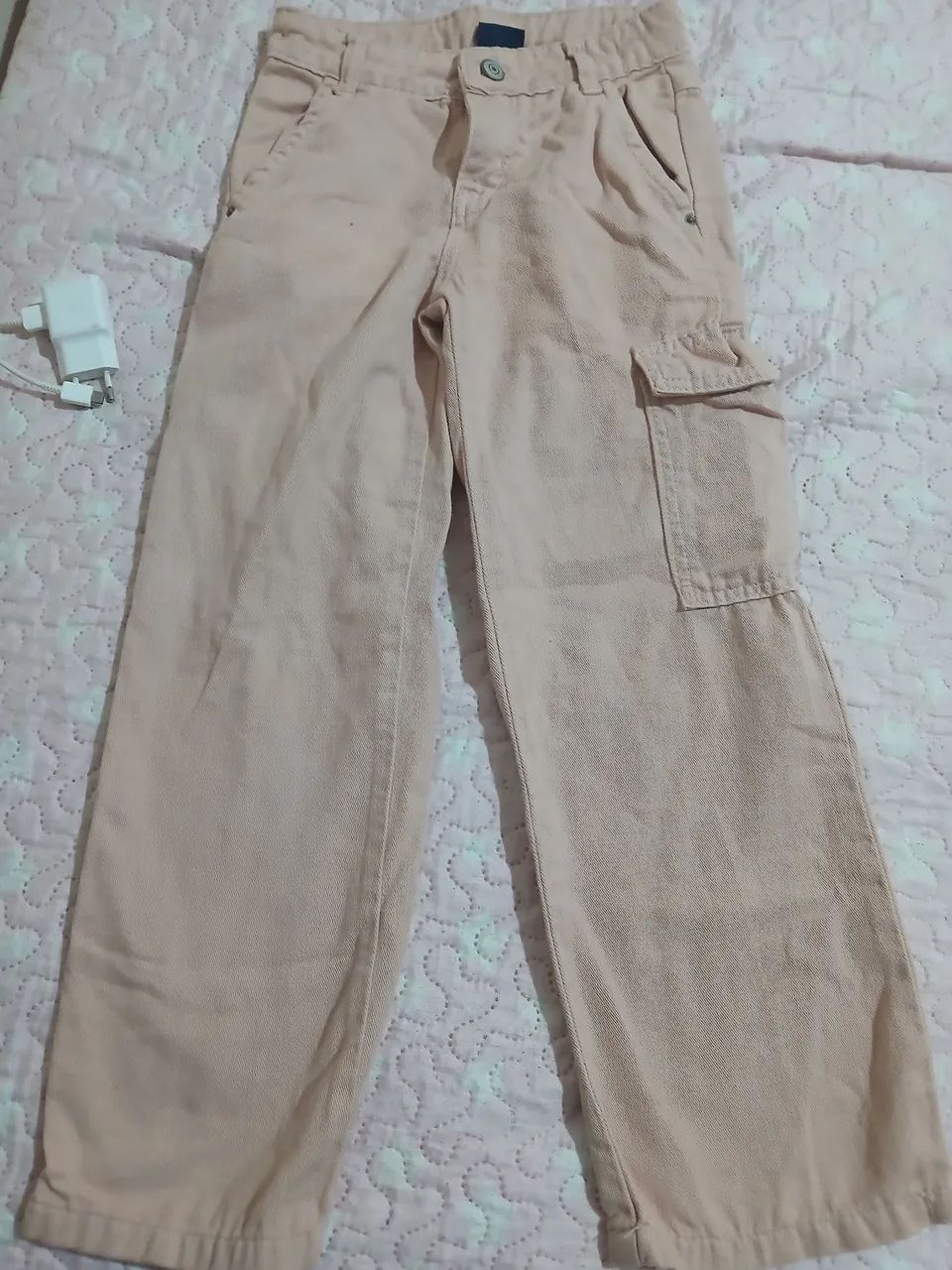 Calça cargo rosa infantil  - Foto 2
