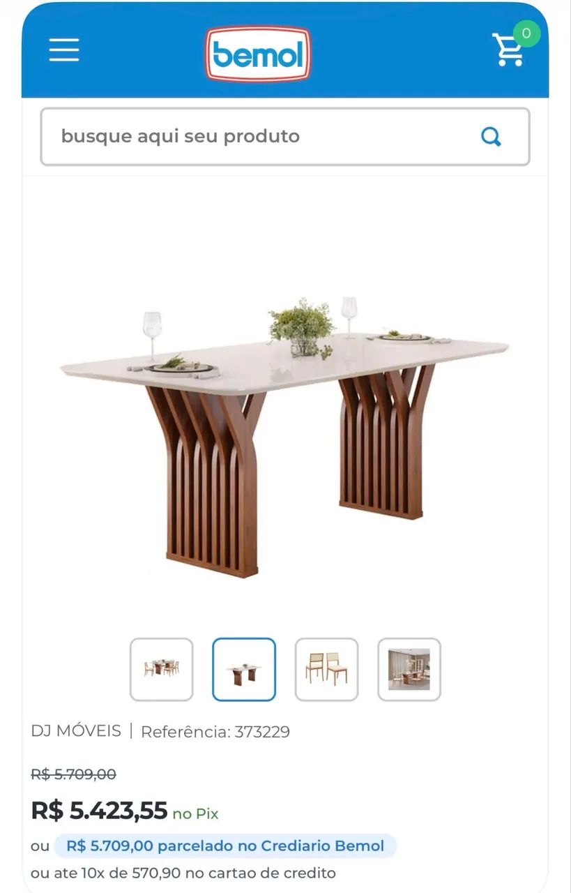 Vendo Mesa seminova em vidro e madeira 1,70x0,90 - Foto 4