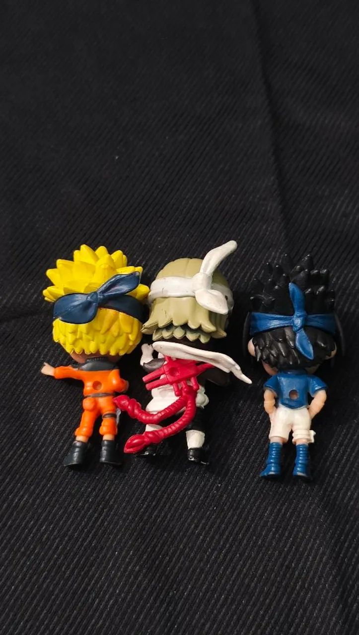 Kit com 3 Bonecos de Naruto - Naruto Uzumaki, Sasuke Uchiha e Killer B - Foto 2