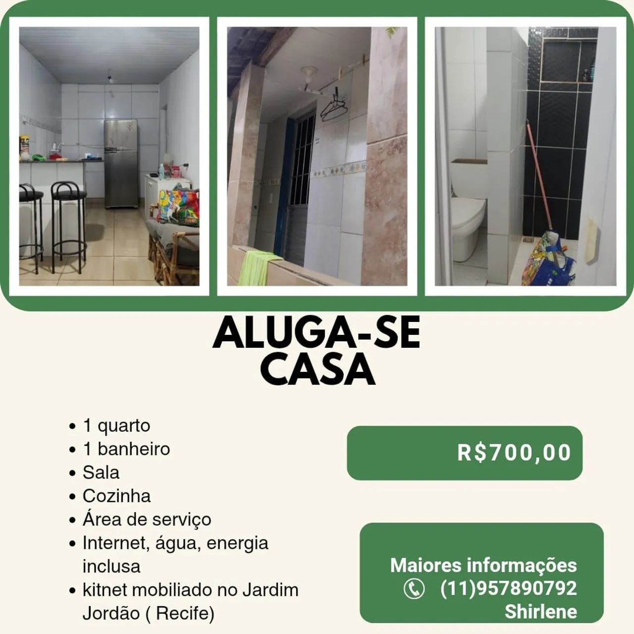 Casa alugar mobiliada 
