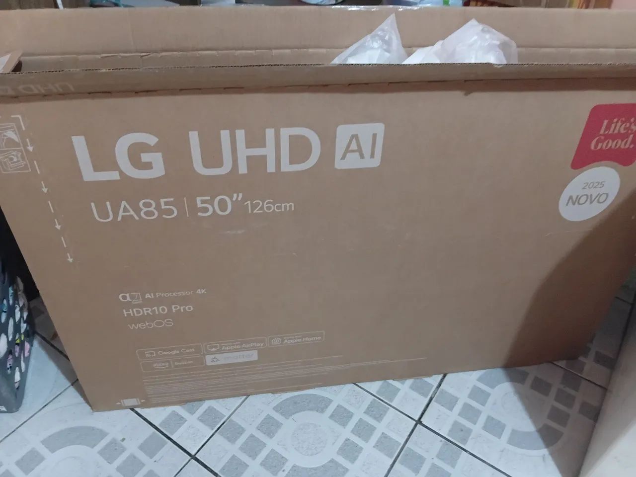 Caixa de TV 50 Polegadas!