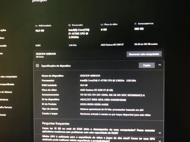 Pc gamer(CPU e extras) - Foto 3