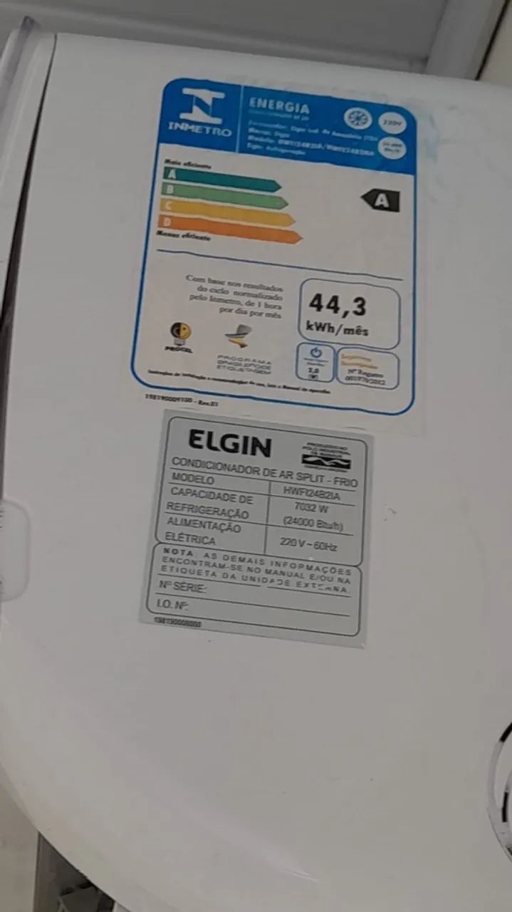 Ar condicionado ELGIN 24000 BTU (usado) - Foto 2