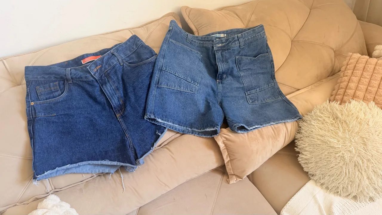 Shorts jeans tamanho 44 - Foto 4