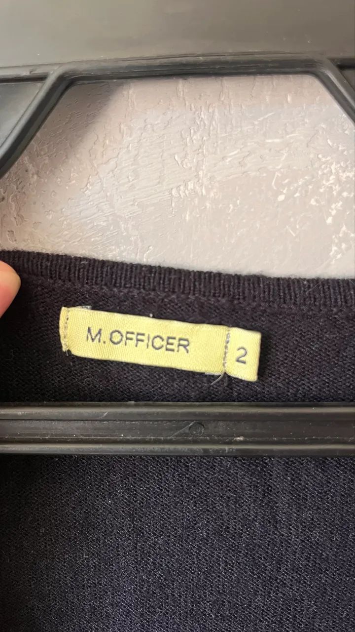 blusa de frio m.officer preta - Foto 3
