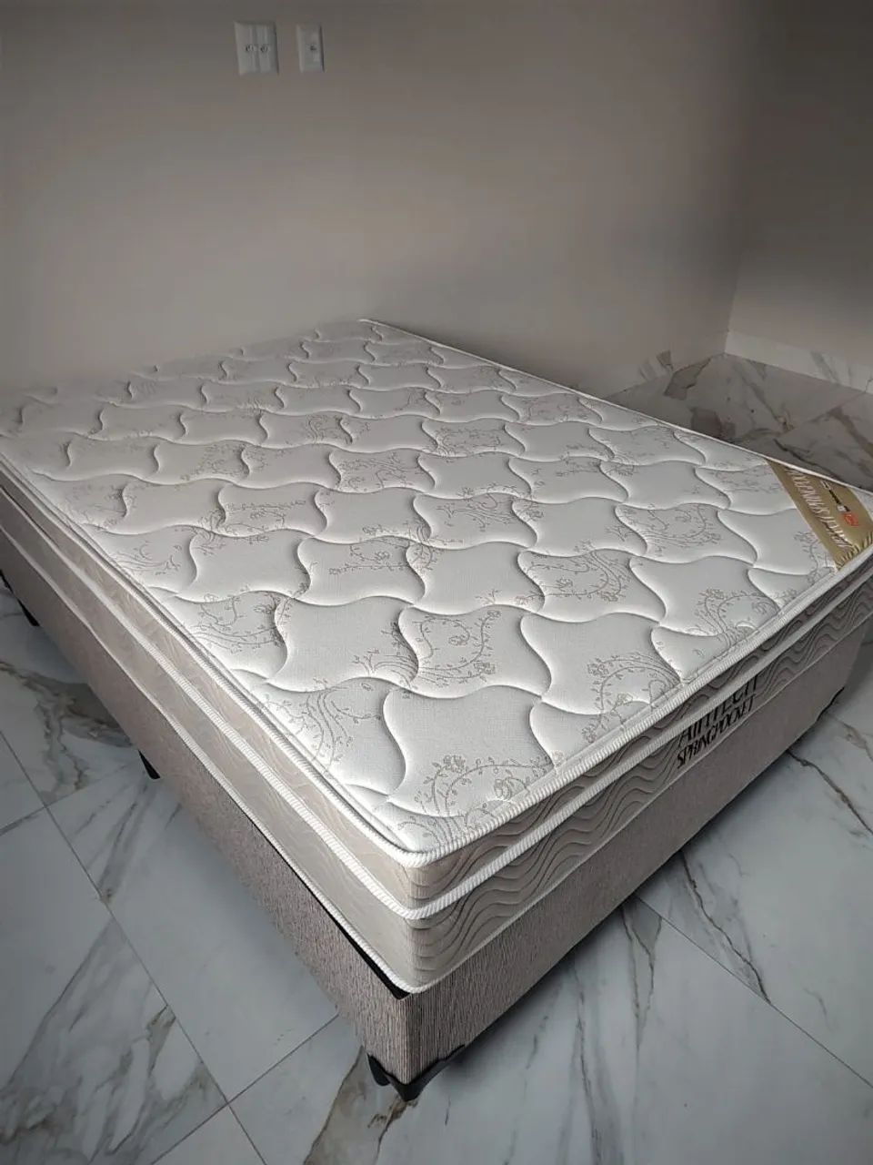 Conjunto cama box airtech Ortobom casal molas ensacadas. - Foto 2
