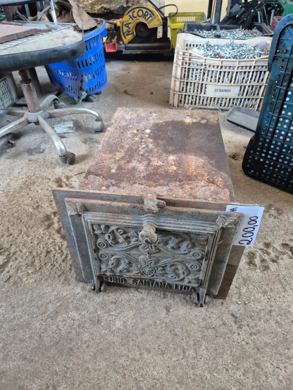 Forno ferro fundido antigo 