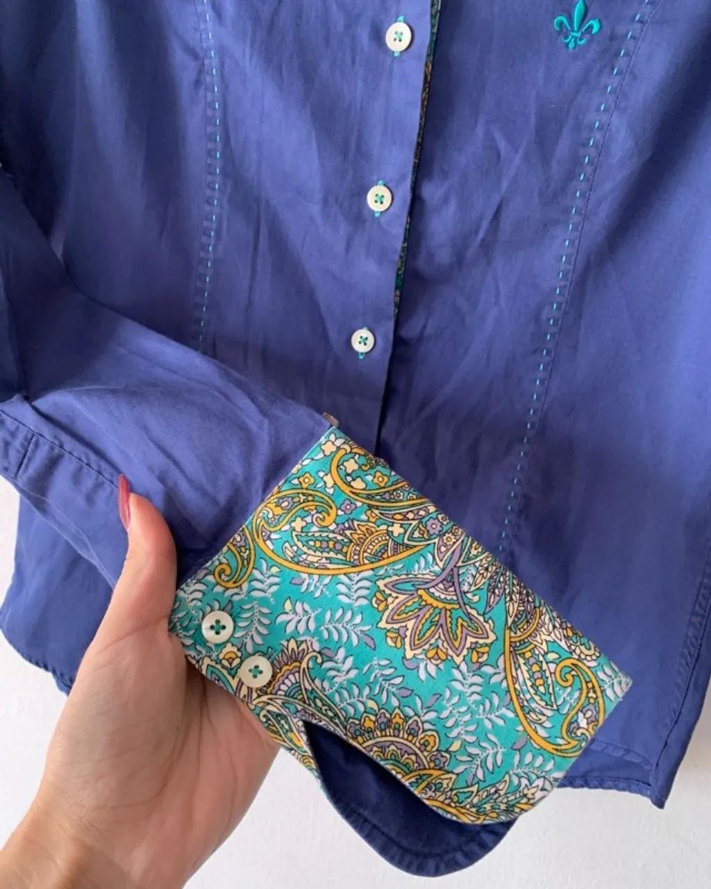 Camisa azul Dudalina - Foto 3