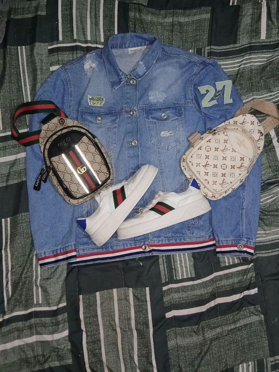 Combo Jaqueta, Tênis e Bolsas Bags
