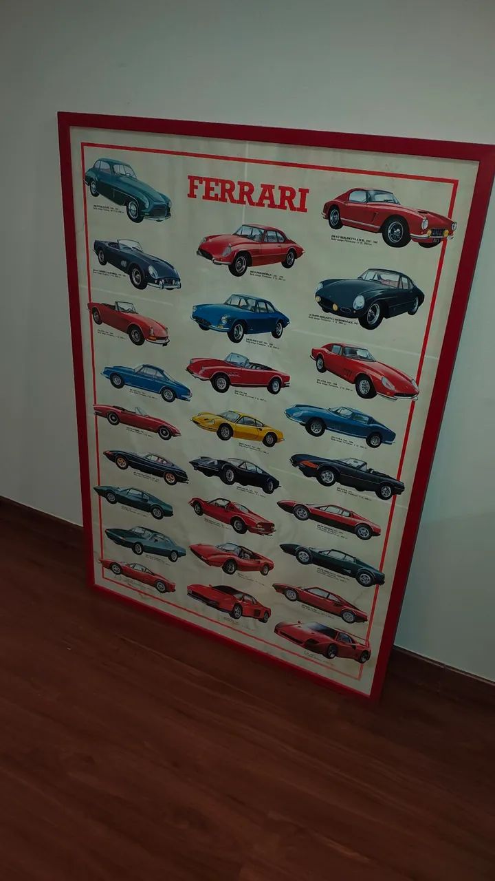 Poster original Ferrari com moldura nova  - Foto 3
