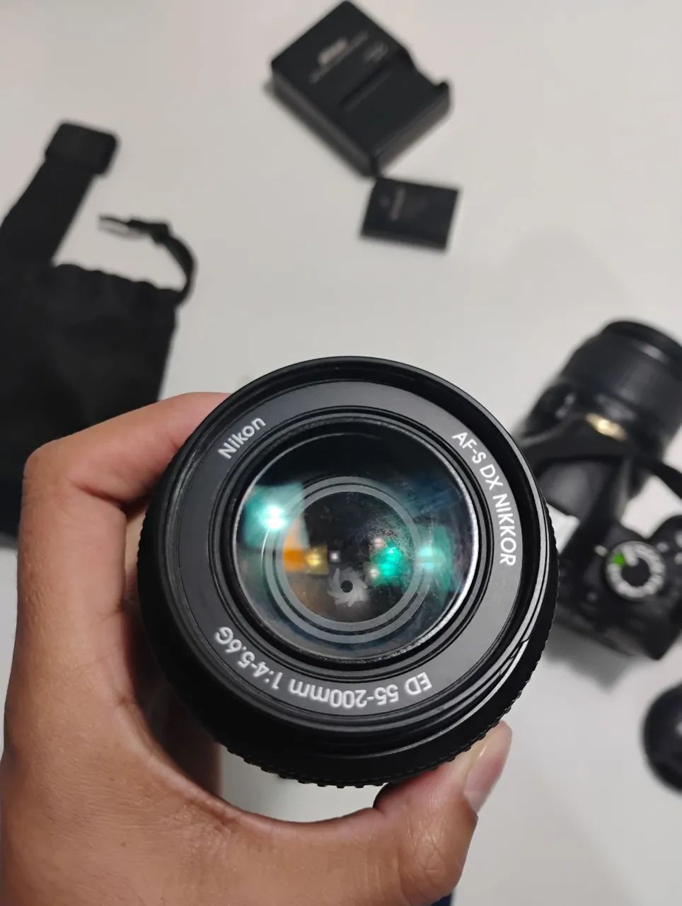 Nikon D3100 + 2 Lentes 18-55mm e 55-200mm - Kit Completo - Câmeras