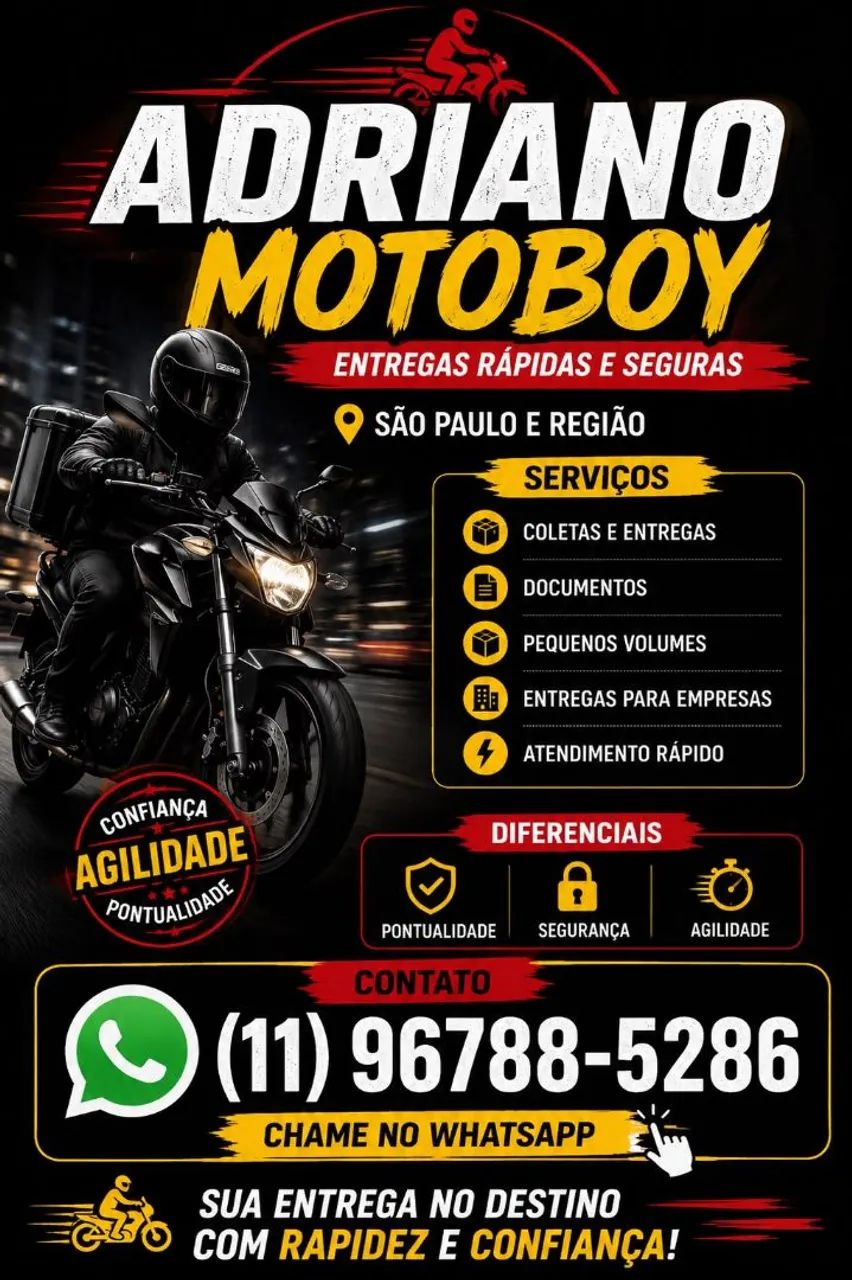 Moto boy Disponível 
