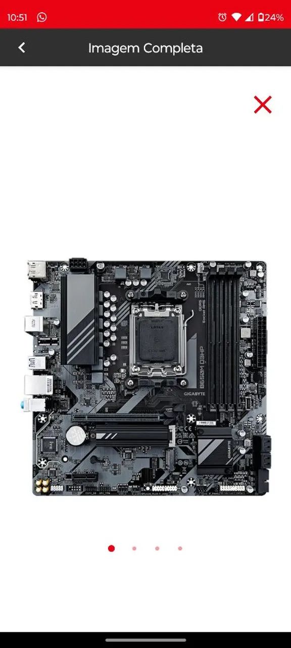 Placa mãe gigabyte B650M D3HP AM5  - Foto 4