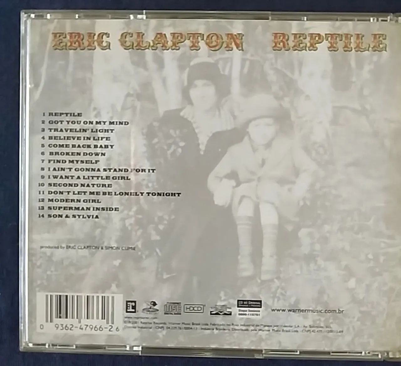 CD Eric Clapton - Reptile (Álbum Original / Nacional) - Ótimo