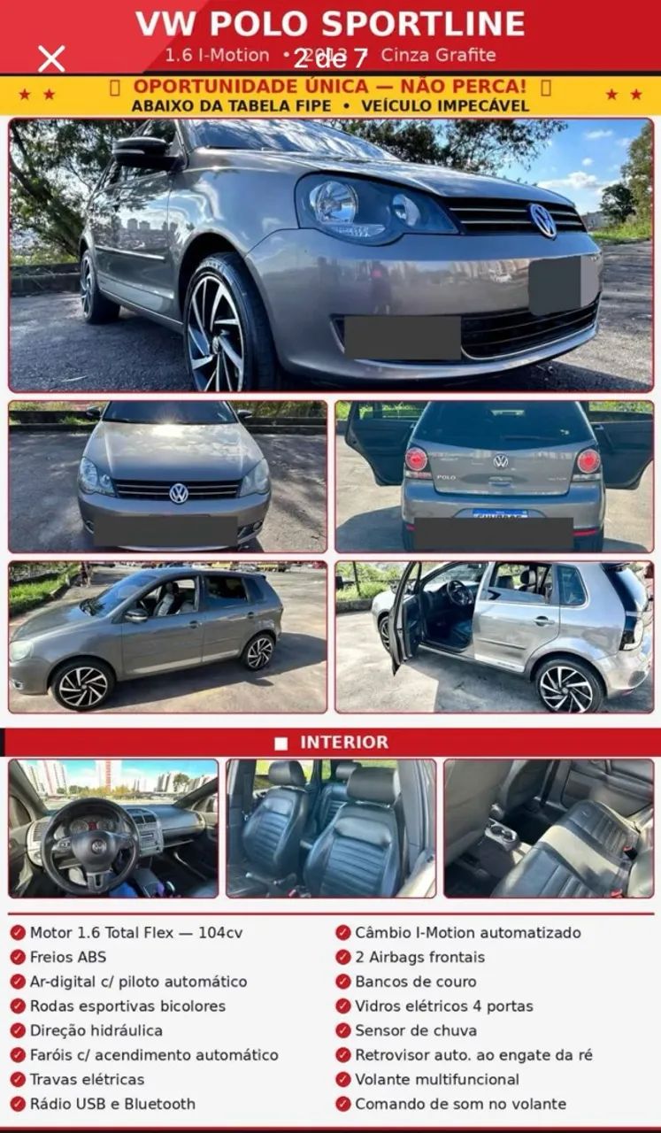 Volkswagen Polo Polo I MOTION 1.6 Total Flex 5p 2013