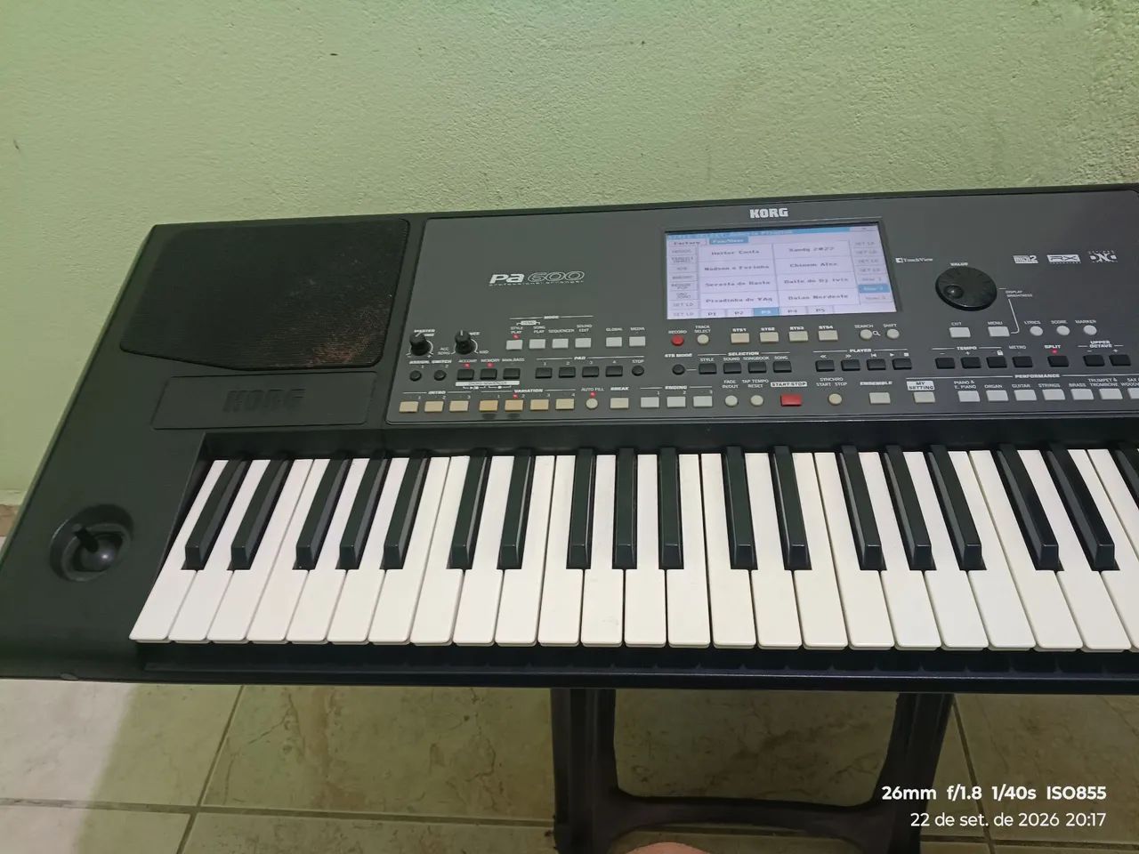 Teclado profissional pa600 kog