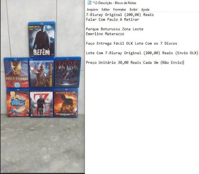 DVD(BluRay含む) Bluray-Disc Filmes Originais Leia a descrição Parque Boturussu