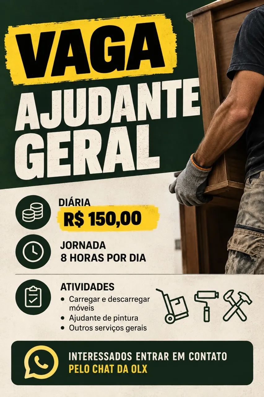 Precisa-se de ajudante 