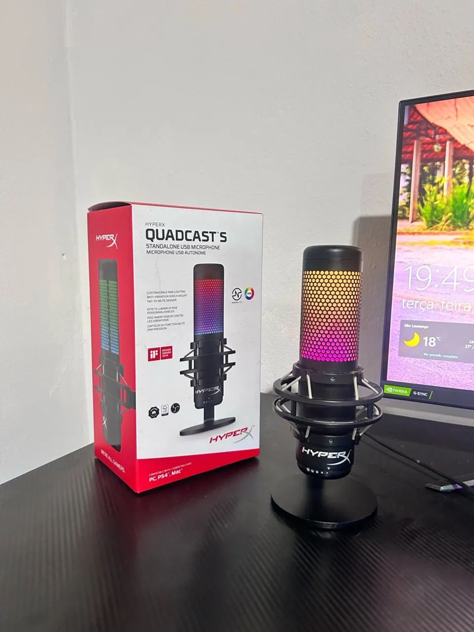 Microfone HyperX Quadcast S