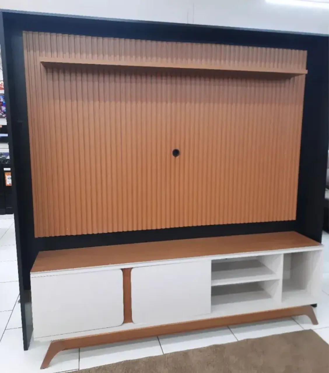 Painel Genova + Rack Istambul 2,00m  Produto Novo!! Pronta Entrega!! - Foto 4