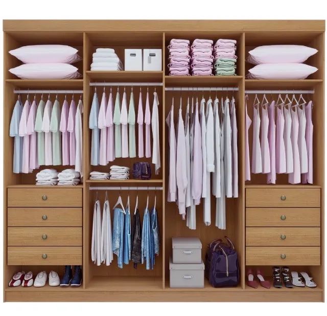 Conjunto Guarda-Roupa Imperial 8 Portas com Cômoda - Foto 2
