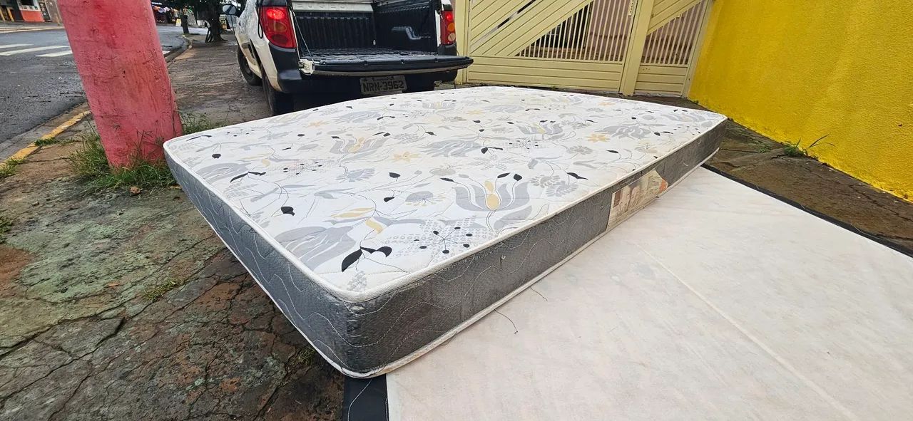 cama box casal padrão base e colchão espuma D45 ENTREGA GRÁTIS  - Foto 5