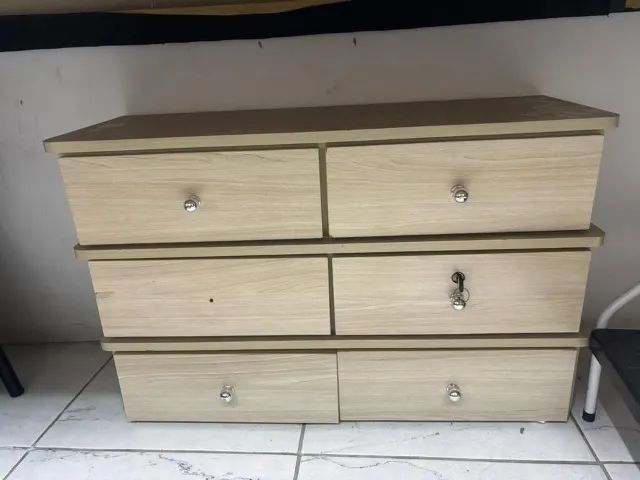 Gaveteiro/Cômoda com 6 Gavetas 