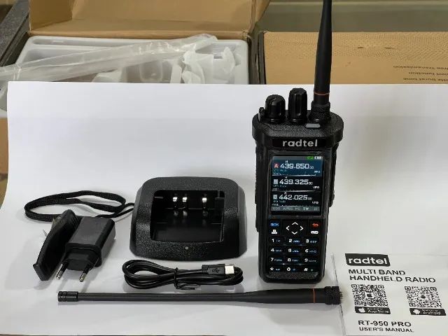 Rádio Radtel Rt-950 Pro + Cabo De Programação - No Brasil - Foto 5