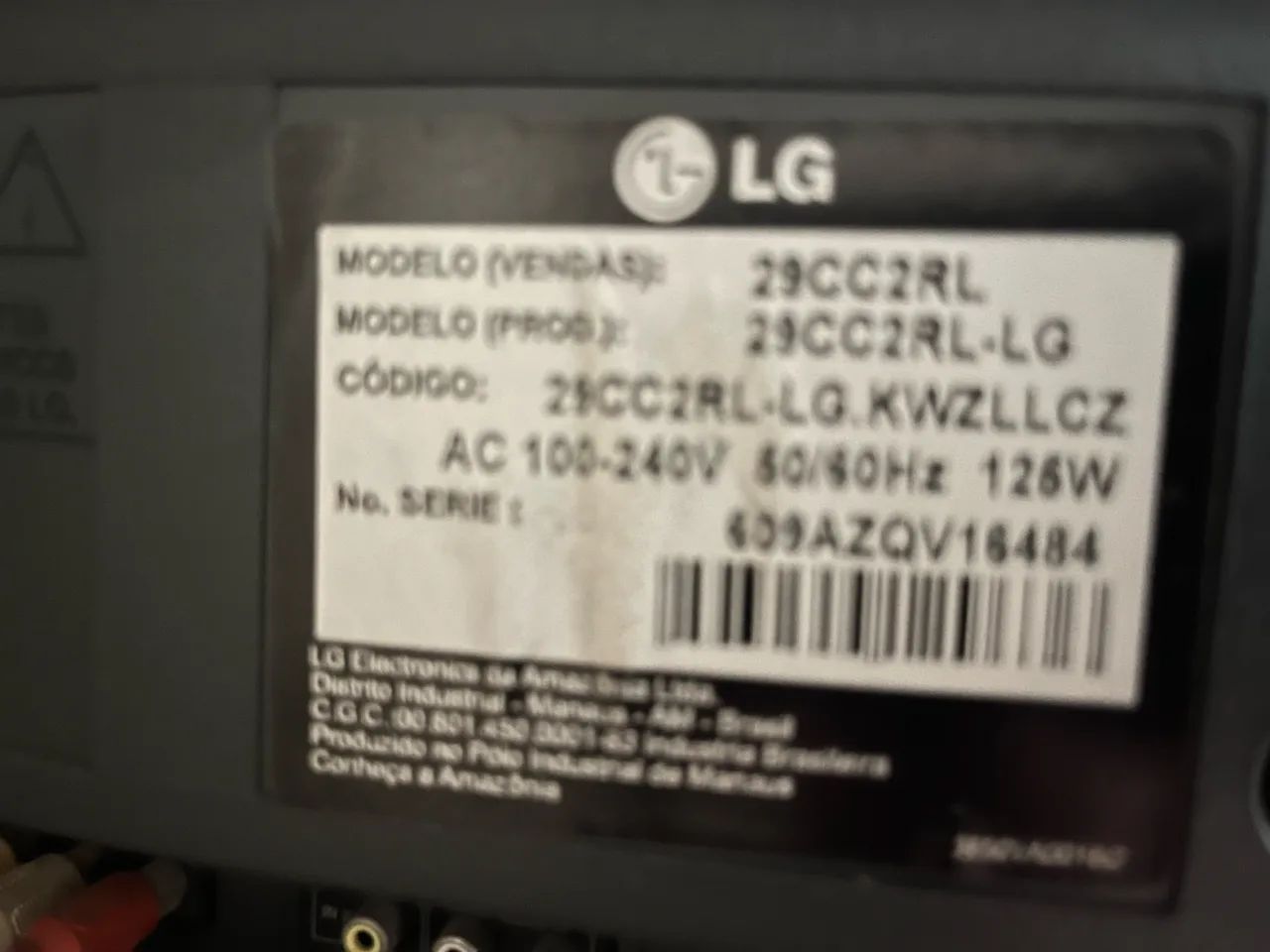 TV LG 29 CRT - Perfeita para Games Retrô (Zero Delay) - Foto 3