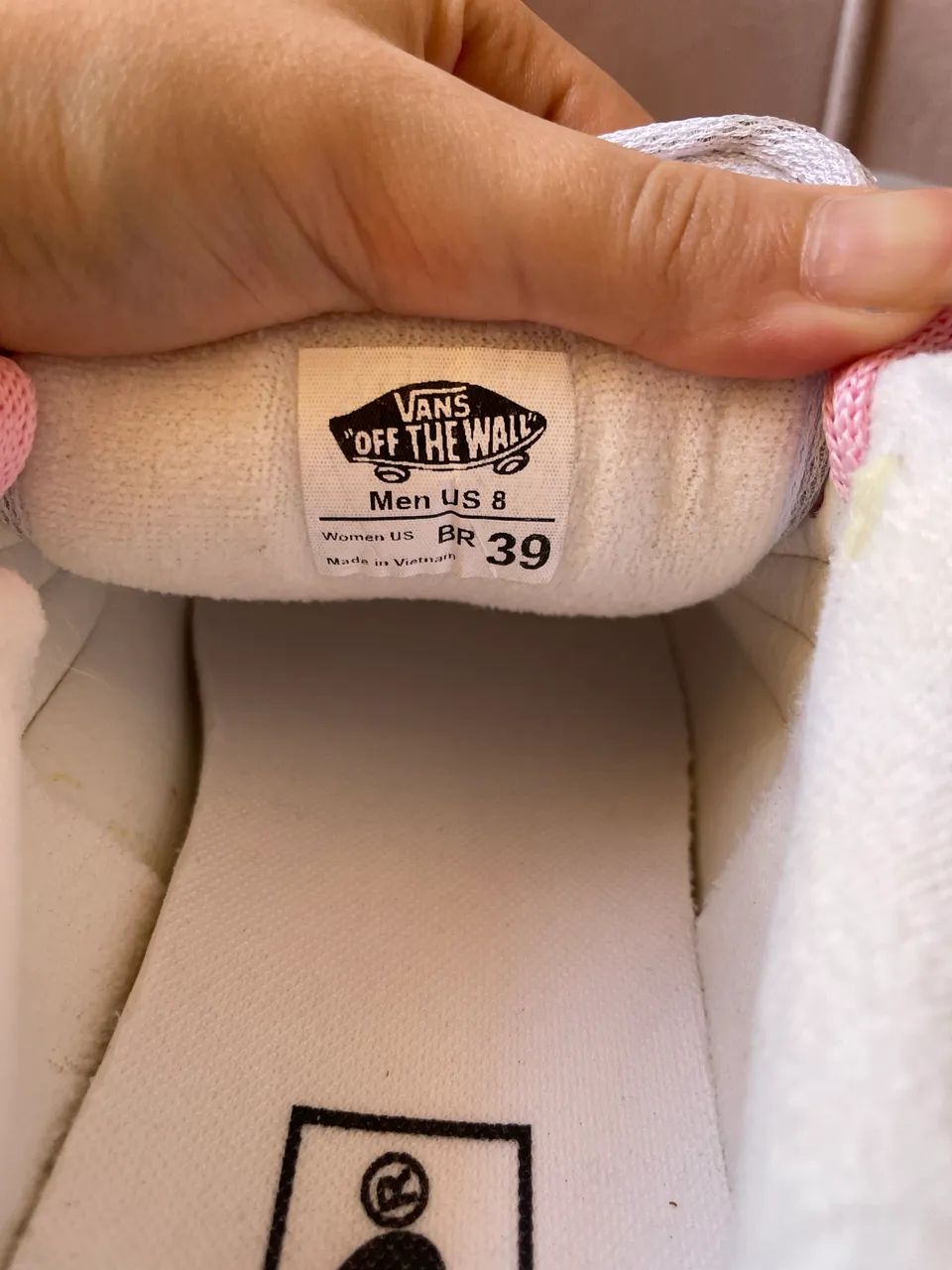 Tênis VANS cinza e rosa - Foto 3