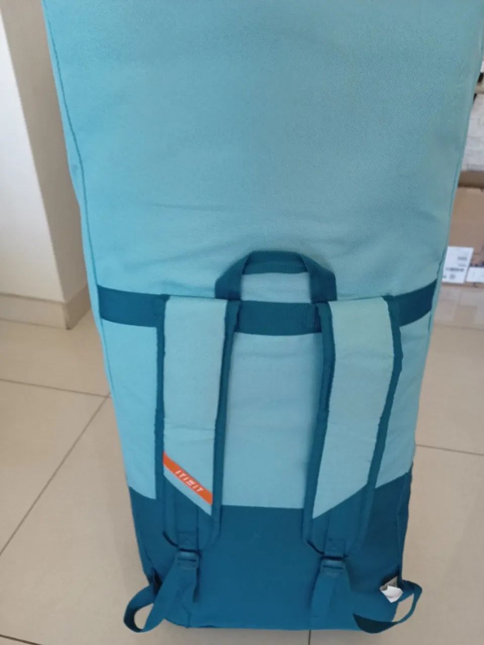 Kit Prancha de Standup inflável com bomba eletrica, remo hibrido, colete e mochila transp. - Foto 4