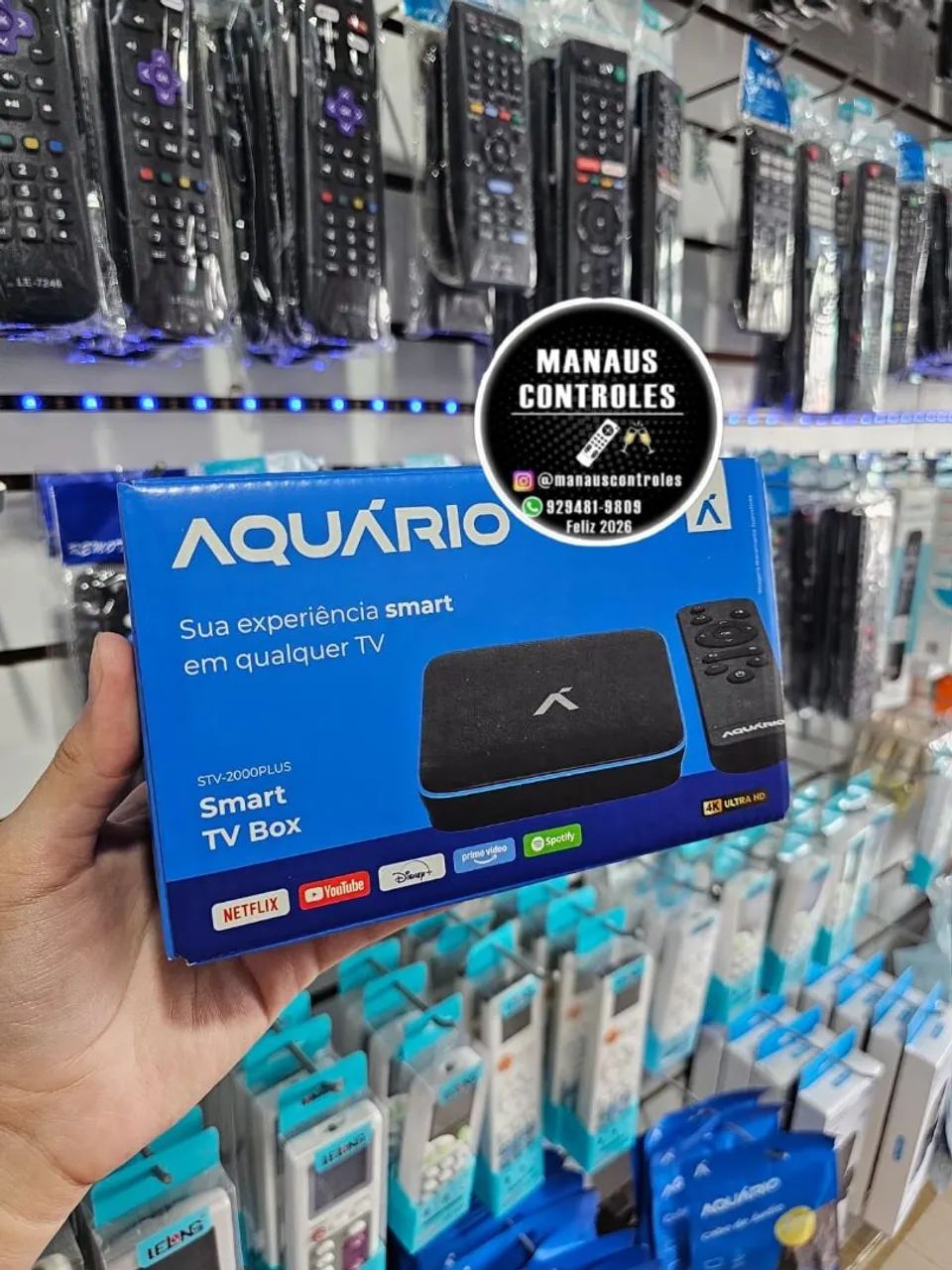 Smart Tv Box 4k Aquário Stv-2000 Plus Android Wifi