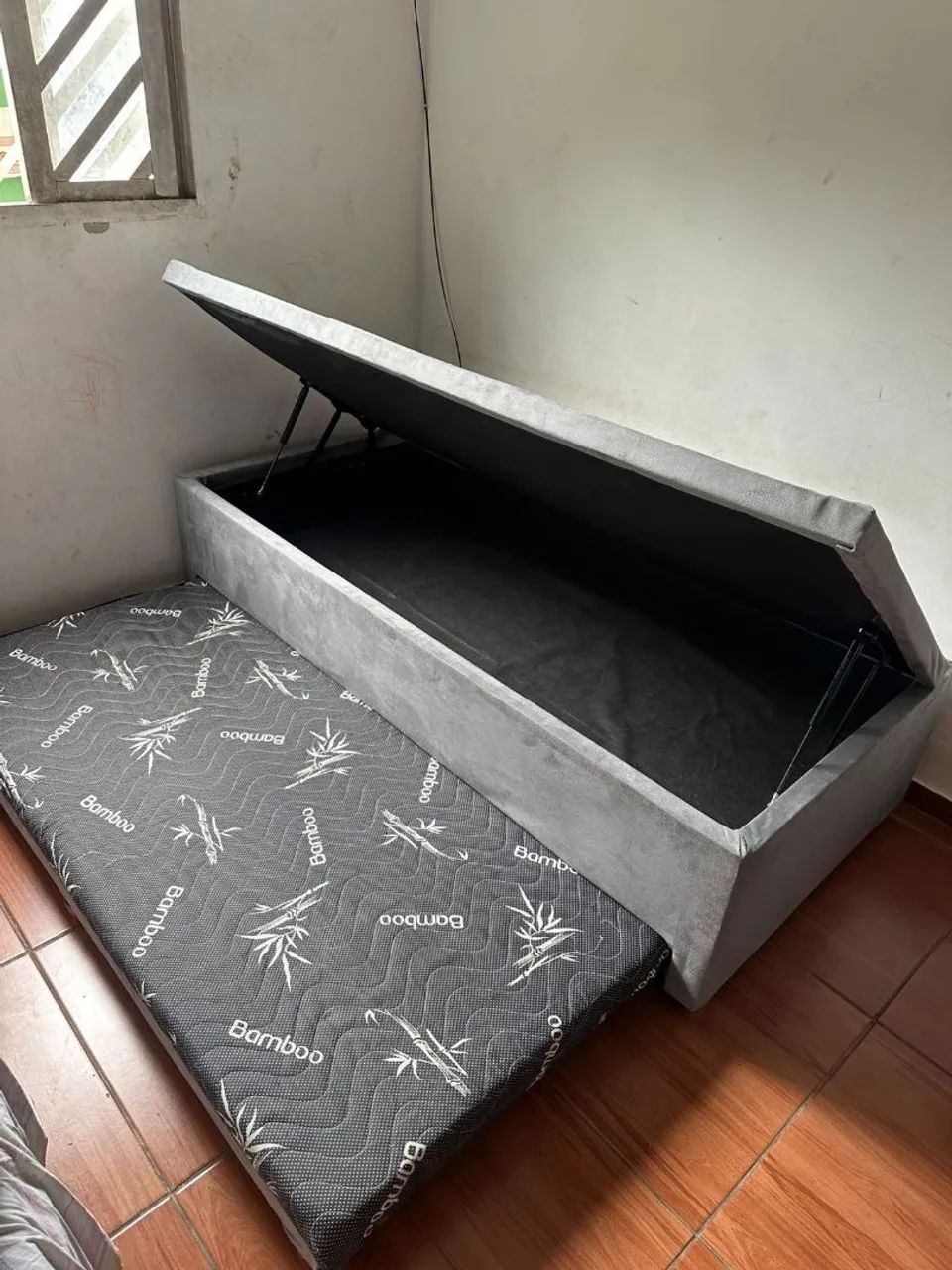 Cama baú solteiro com auxiliar nova direto da fábrica  - Foto 3