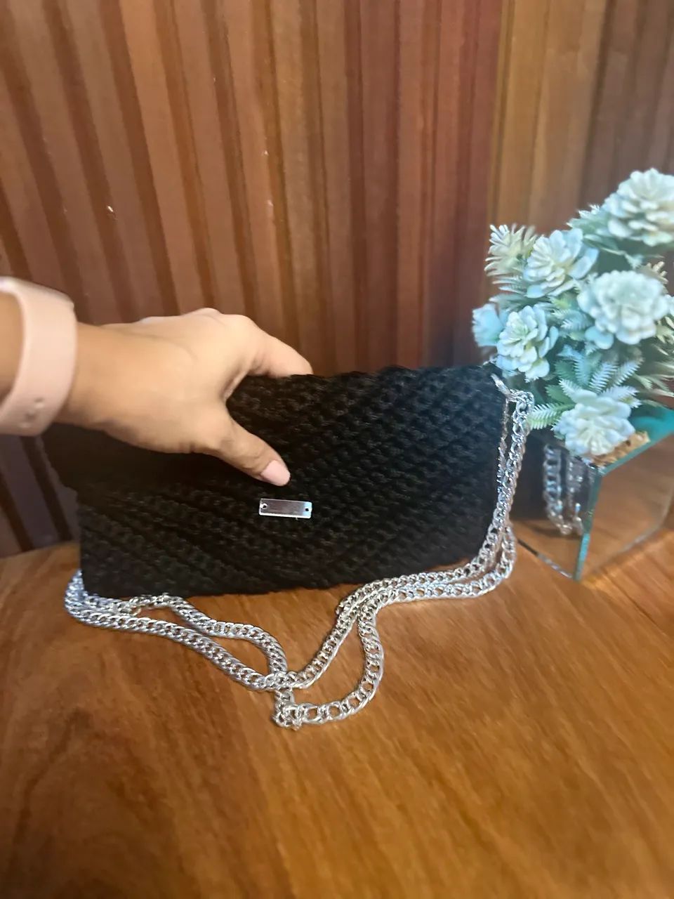 Bolsa Clutch Ana em Crochê  - Foto 3