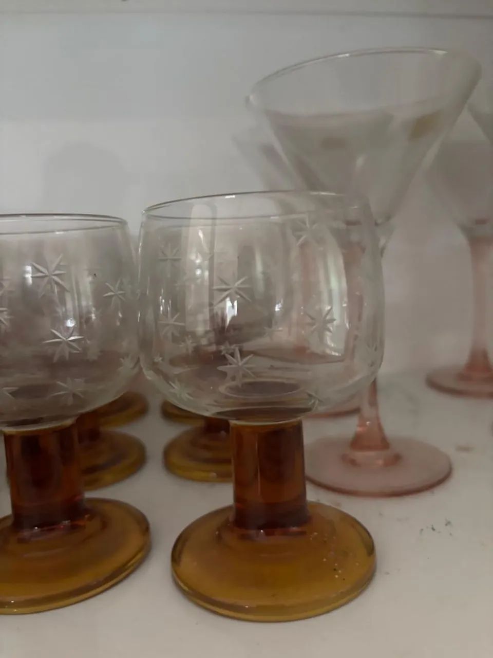 Jogo com 12 copos de vidro / taça de champanhe  - Foto 2