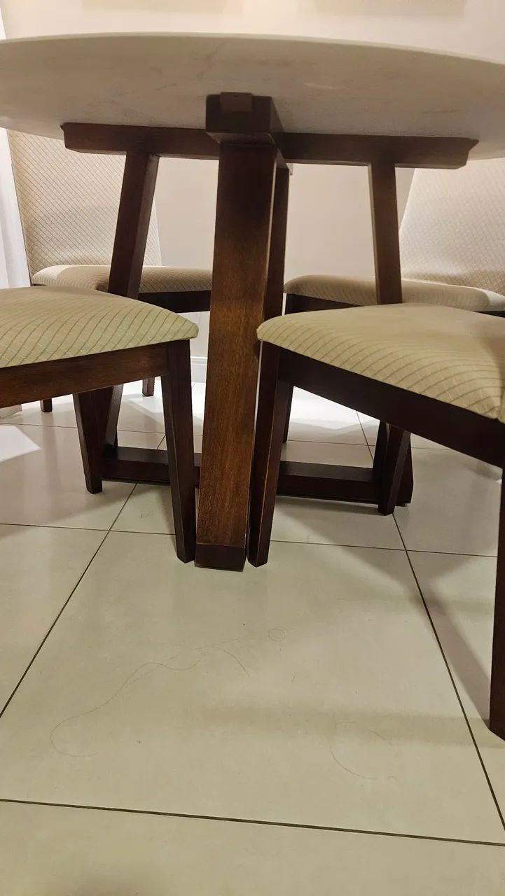 Conjunto Mesa de Jantar Pedra  - Foto 4