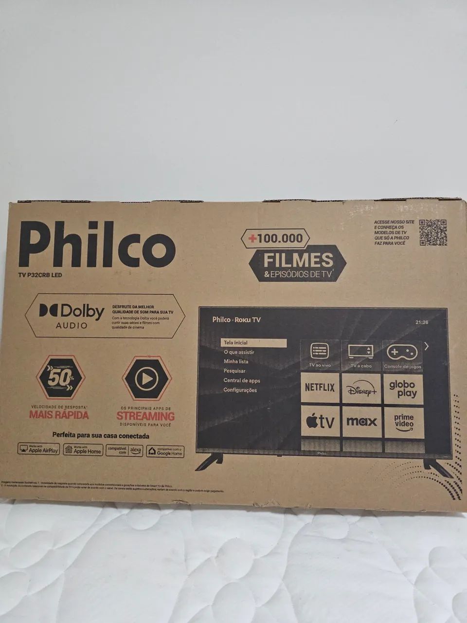 TV ROKU PHILCO(SMARTV) 32" LACRADA 