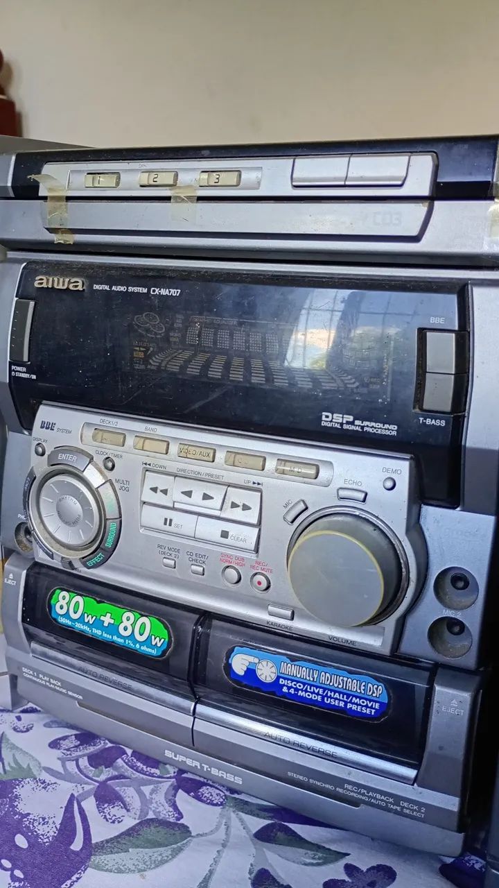 Som Aiwa caixas - Foto 2