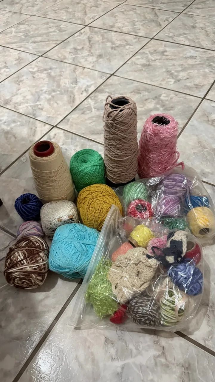 Linhas de crochê 