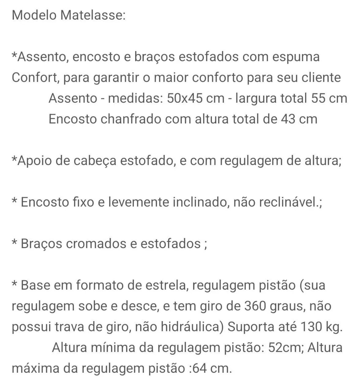 Cadeira cabeleleiro  - Foto 2