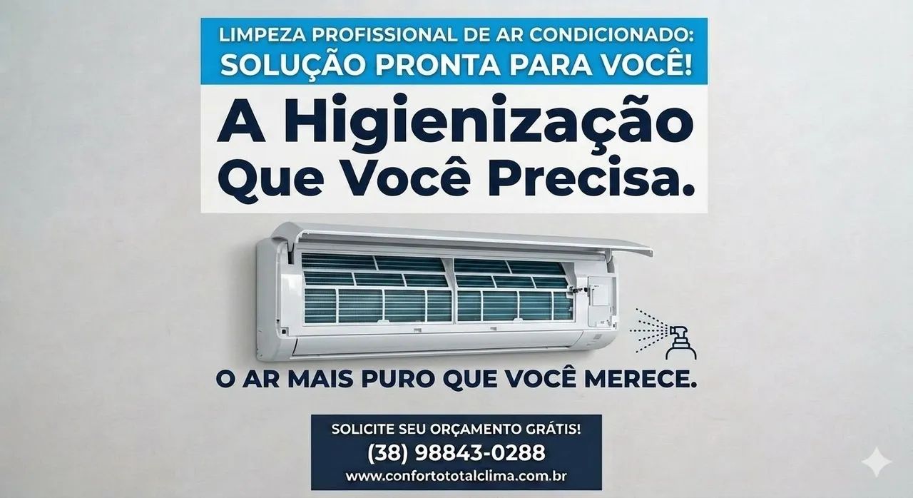 Limpeza e instalação de ar condicionado 