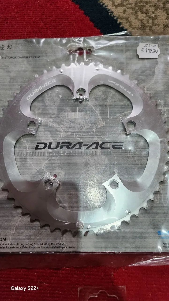 Coroa dura ace 10v cromada muito rara