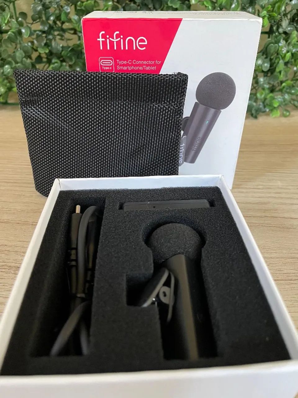 Microfone de lapela sem fio Fifine USB C M6 - Foto 4