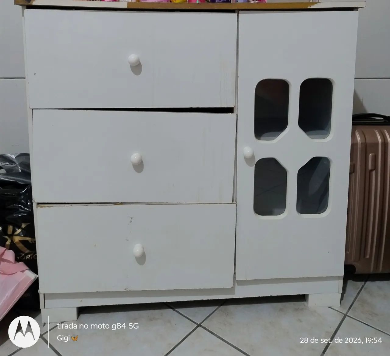 Cômoda + aquecedor + multiuso 