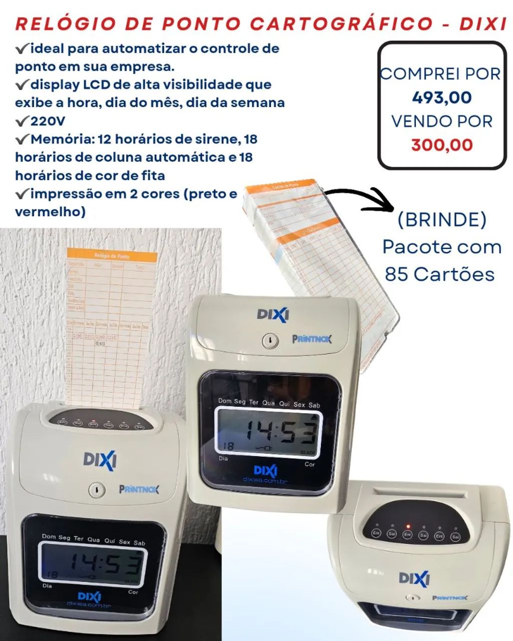 Relógio de ponto digital cartográfico - Foto 5