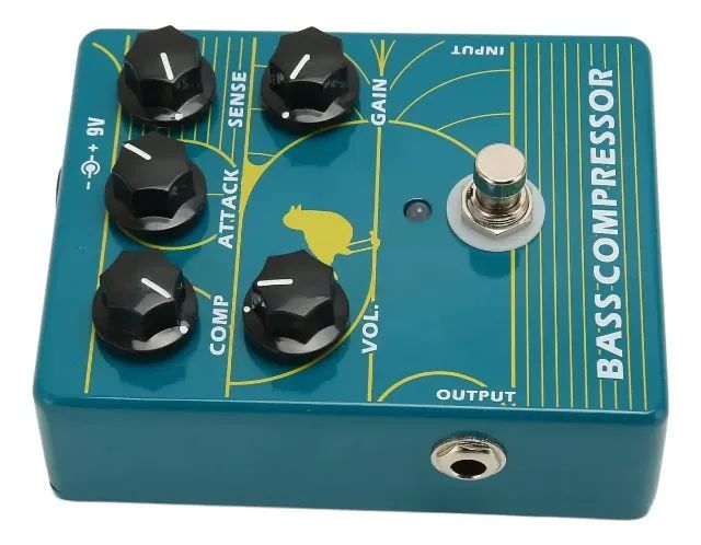 Pedal De Efeito Compressor Zory Para Baixo Elétrico - Foto 5