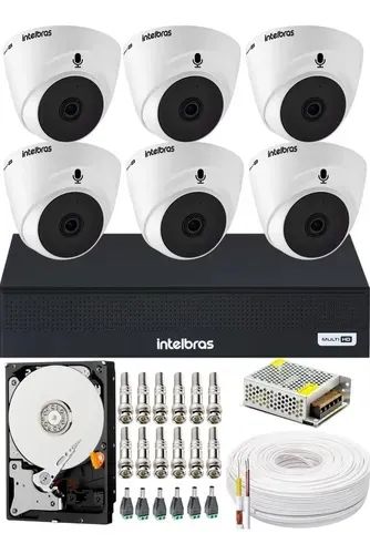 Câmeras intelbras dome kit completo 