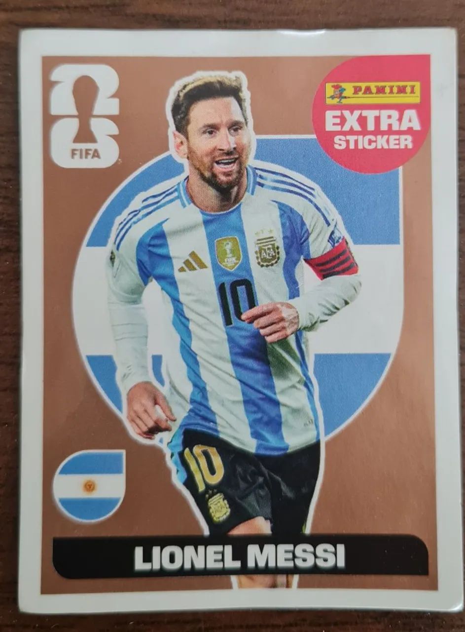 Figurinha Extra Legend Bronze Messi 2026